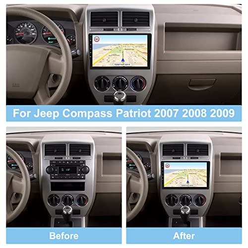 [2G+32G] Car Radio For Jeep Compass Patriot 2007 2008 2009, For Jeep Compass 2007-2009 Can Be Used With 10.1-Inch Stereo #TOP1