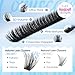 CORUSCATE Lash Clusters 160D+260D Eyelash Clusters 12-24mm Long Lash Extension Thick Cluster Eyelash Extensions Volume Strip Mink Lashes Cluster Dramatic Full Salon Look Mega Eyelashes