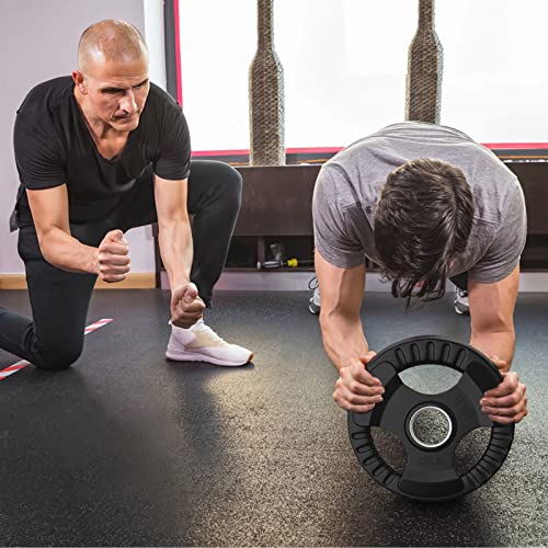 Elevens Bumper Plates Olympic Rubber Weight Plate Set 10/25Lb 2-Inch Steel Insert For Olympic Bars For Strength Training, Weightlifting And Crossfit, Single #TOP5