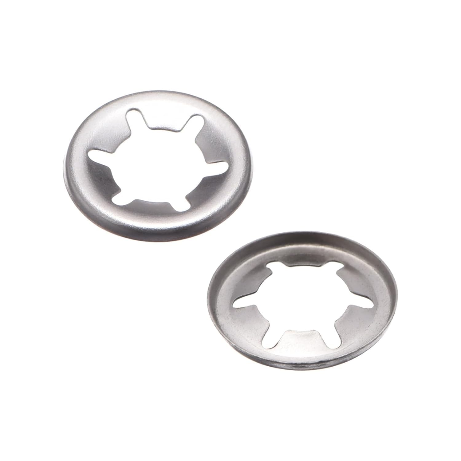 Nut,100pcs M10x19 Washers Internal Tooth Push On Locking Washers Clips Fasteners Assortment Kit