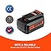 3.0Ah Replacement for Black and Decker 40V Lithium Battery LBX2040 LBXR36 LBXR2036 LST540 LCS1240 LBX1540 LST136W LBX2540 LST136 LHT2436 LSW36 Cordless Tools Battery