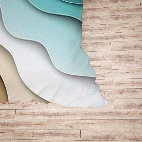 Housse de couette bleu mer CHEHONG de qualité supérieure en microfibres - 6