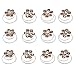Newstarfactory Rhinestone Studded Collection Flower Spiral Hair Pin Pack of 12 with Exclusive Gift (Champagne)