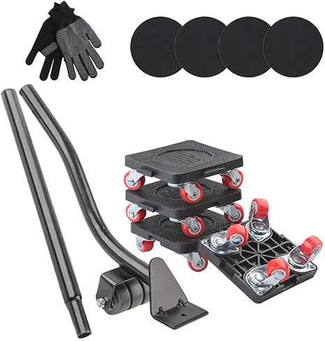 Carrello Per Mobili Set Rullo E Cuscinetti Per Trasporto Mobili Perso Max 150 Kg Mobile 60x40x200