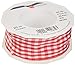 Produktbild PRÄSENT VICHY Geschenkband mit Drahtkante rot / weiß, 20 m Dekoband zum Verzieren & Basteln, 40 mm Breite, kariertes Band für bunte Dekos & Geschenkverpackungen, zu feierlichen Anlässen