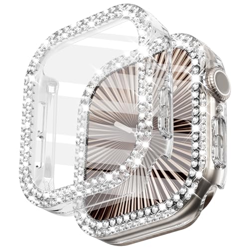 Surace Bling Case with Screen Protector for Apple Watch Series 11/10 42mm