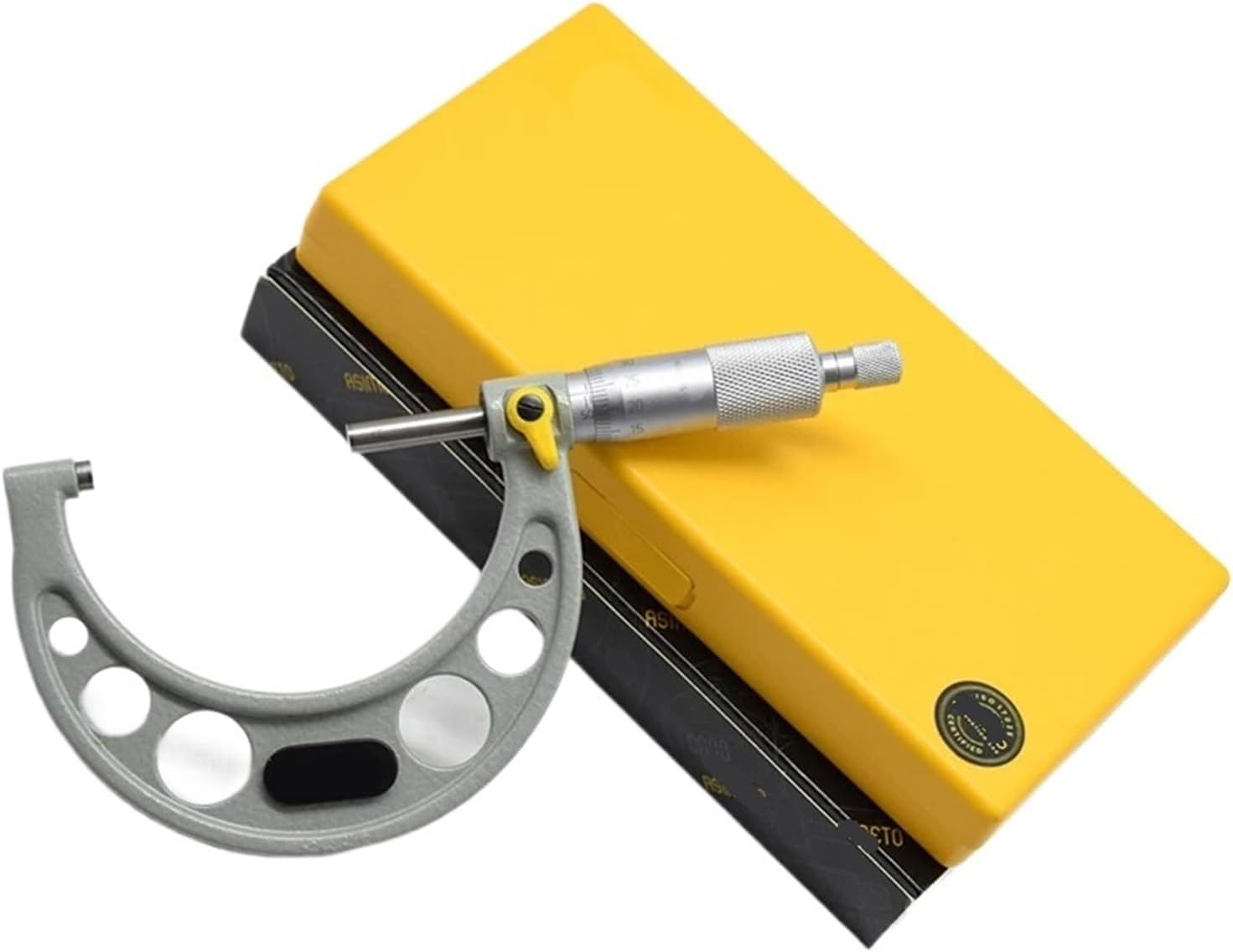 Outside Micrometer Outer Diameter Wall Thickness Caliper Thread Micrometer Thickness Gauge 50-300(101-05-0 100-125MM,0.01mm)