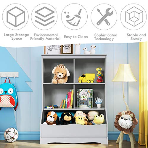 Giantex Three Shelf Wood Toy Organizer #TOP8