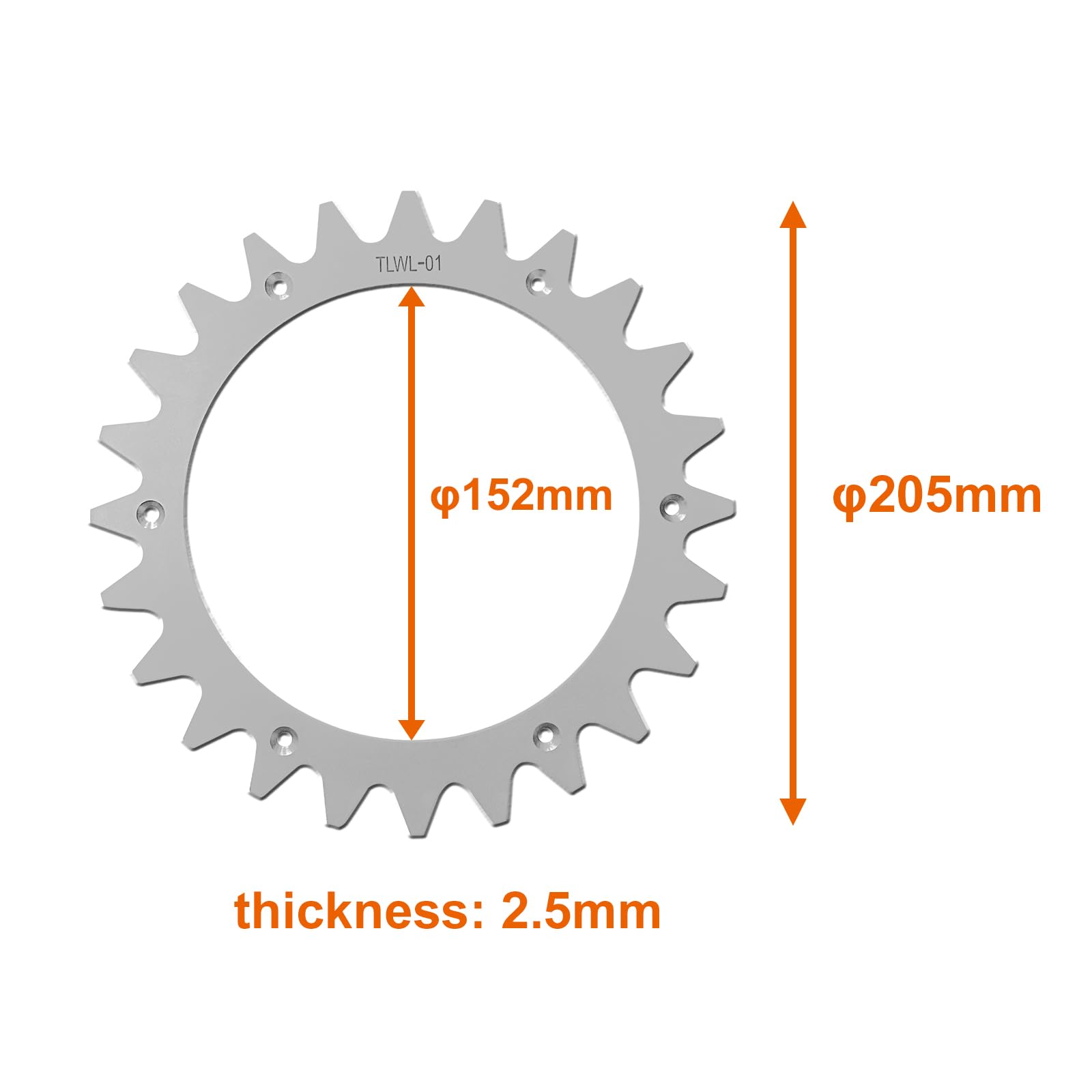 Spikes de Acero Inoxidable de Repuesto para Modelos Worx Lan-droid S/M, Mejora de Tracción para Robots Cortacéspedes con 12 Tornillos, Tamaño de Rueda 205 mm