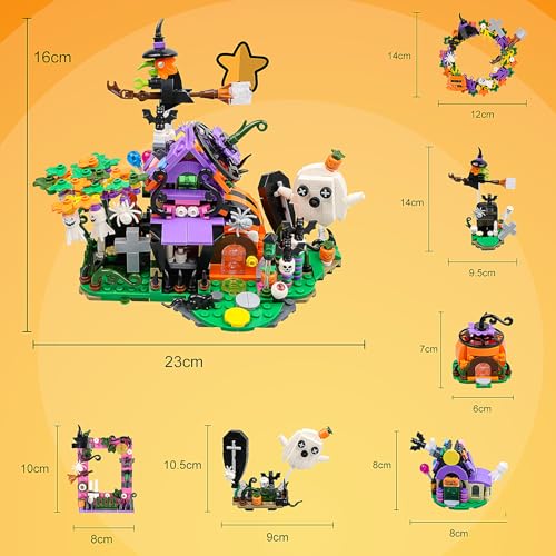 moomoo baby christmas building blocks toys for kids 6 in 1 building blocks gifts for boys and girls halloween building toys party favors