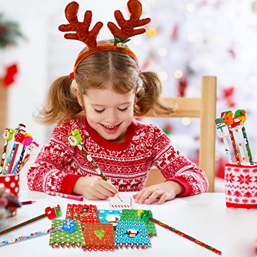 Set de 24 lápices navideños y mini cuadernos HOWAF miniatura 6