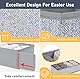 Homsorout Schublade Organizer für Unterwäsche 2 Stück Schrank Organizer Stoff Kleiderschrank Organizer zum Aufbewahren von Unterwäsche, Socken, Krawatten, Gürtel und Andere Zubehörteile