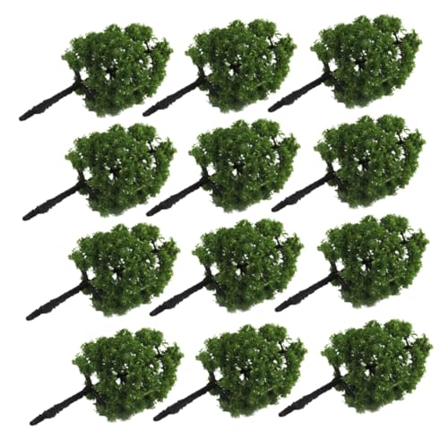 Tofficu 60 Piezas árbol Modelo Verde 1 árbol Escala 100 Modelo arquitectónico Modelo de arbol Modelo de Estera de Hierba árboles Modelo en Miniatura arbustos árbol Modelo Paisaje Green