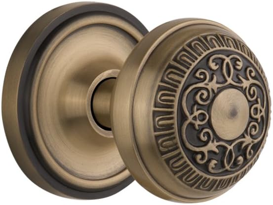 Warehouse Classic Rosette with Egg & Dart Round Door Knob