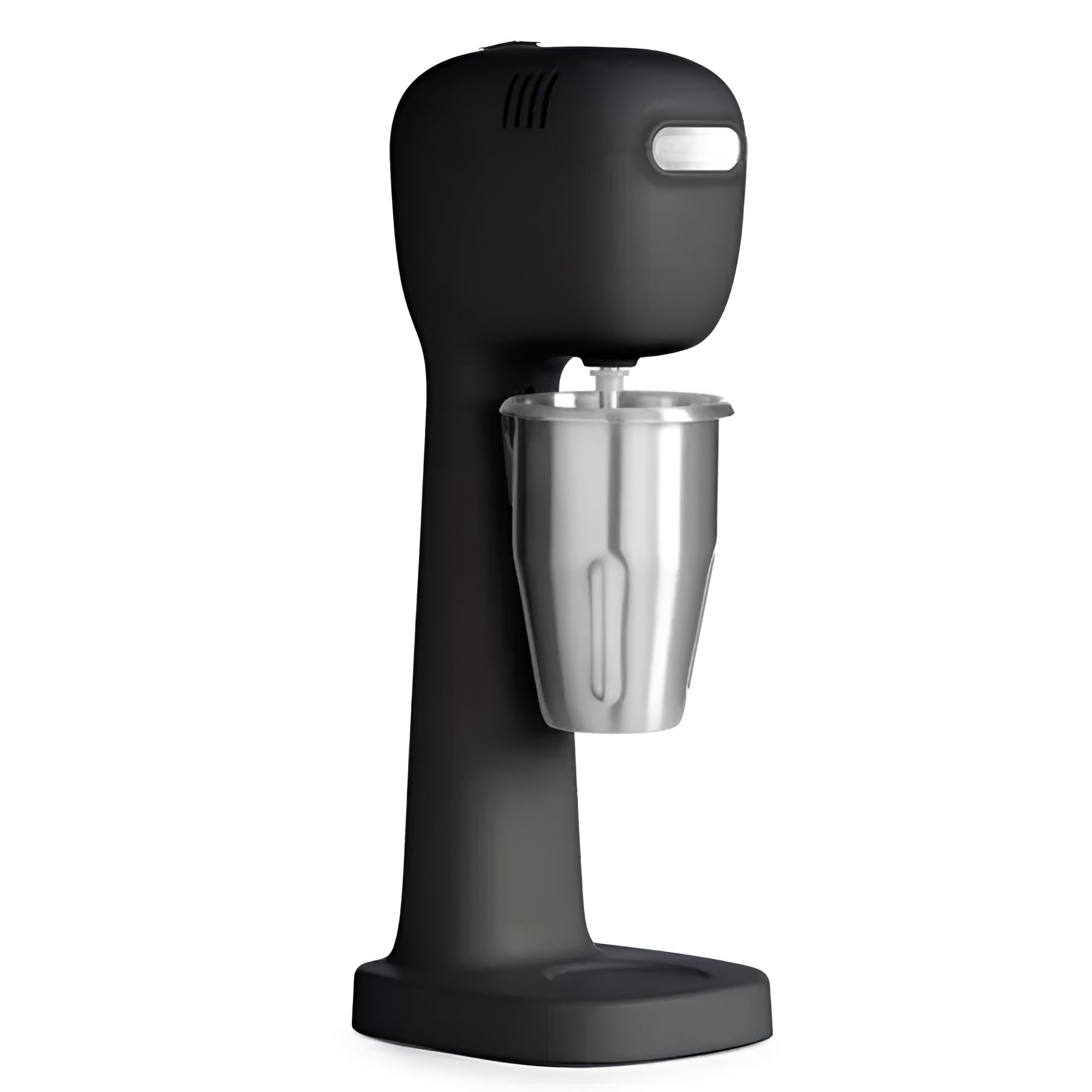 MBH Profesjonalny blender do smoothie i frappe, 400 W, mikser przemysłowy z kubkiem przemysłowym, w zestawie kubki ze stali nierdzewnej i poliwęglanu. (czarny)