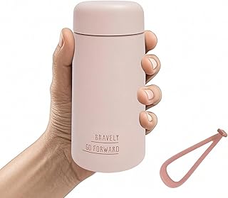 Mini Water Bottle 9oz/200ml, Small Insulated Water Bottle for Hot&Cold Drinks, Stainless Steel Vacuum Cup with Carry Handle, Matte Insulated Sport Tumbler Leak Proof for School Travel Outdoor