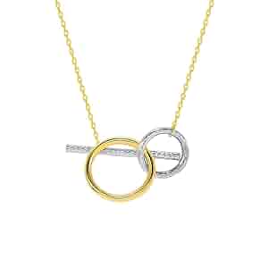 Amazon.com: Jewelry America 14k Two-Tone Gold Interlocking