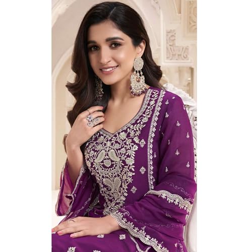 Image of Indian Designer Shalwar Kameez Suits Ready to Wear Pakistani Palazzo Dresses