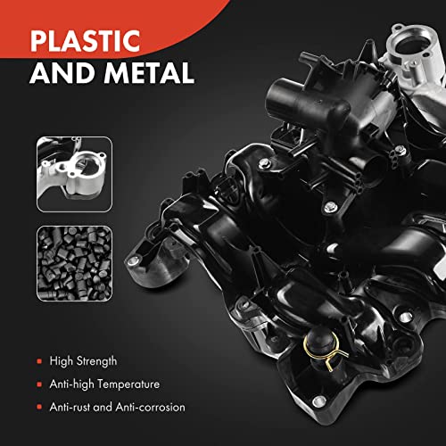 A-Premium Engine Upper Intake Manifold W/Gasket [Fits For Sohc, 8Cyl 4.6L] Compatible With Ford E-150, E-250 2007-2008, F-150 2007-2008, Lobo 2007-2008, Replace# 019495456162 #TOP1