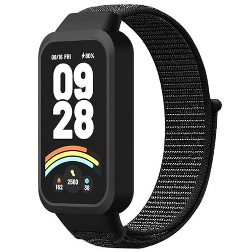 FYISWHO Respirable Deporte Correa para Xiaomi Smart Band 9 Active, Nylon Brazalete Pulsera de Repuesto para Redmi Smart Band 3