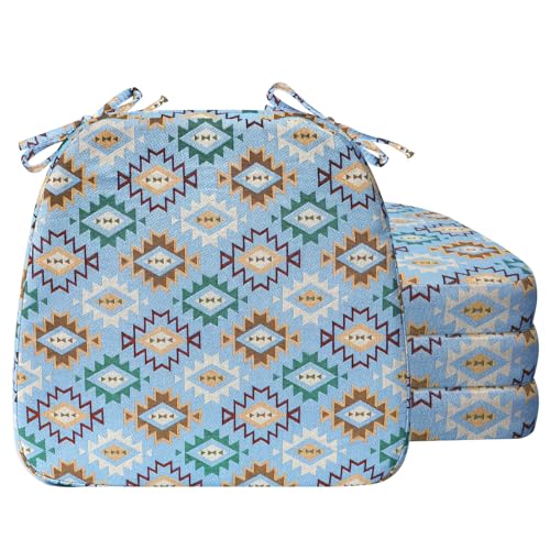 Image of AAAAAcessories Chair Cushions for Dining Chairs, 17 x 16 x 2 in, Set of 4