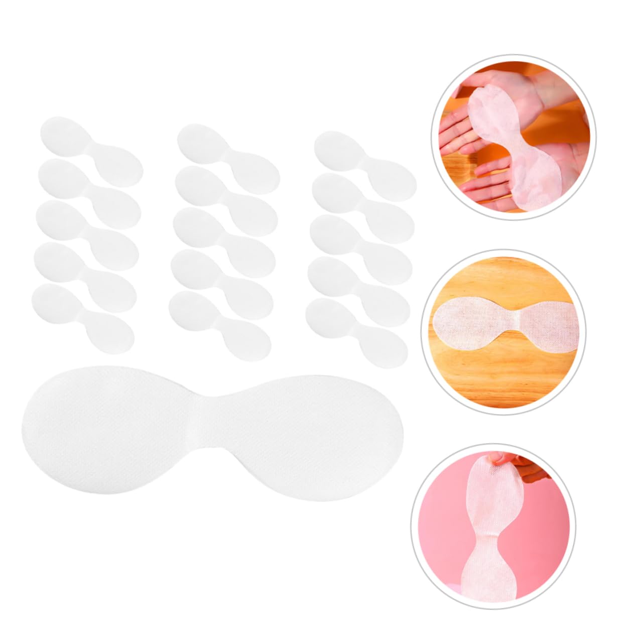 FOMIYES 100 Sheets Diy Eye Patch Sheet Pure Cotton Eye Mask Paper Non Woven Skin Care