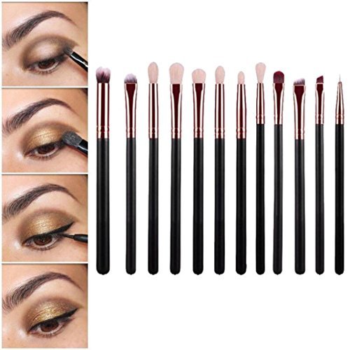 Start 12 pcs/Sets Makeup Brush Set for Eye Shadow Foundation Eyebrow Lip