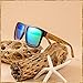 Woodies Oversized Flat Top Aviator Zebra Wood Wrap Sunglasses with Green Lens for Men and Women | 100% UVA/UVB Protection