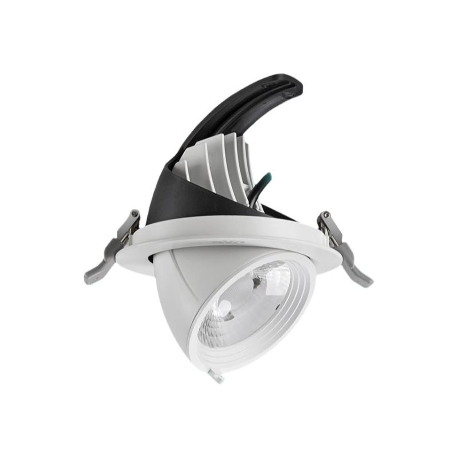 Elephant Nose Spotlight light-emitting diode, COB Adjustable Recessed Ceiling Light, Hallway, Living Room, shop Warm White 24W-125mm-image-41