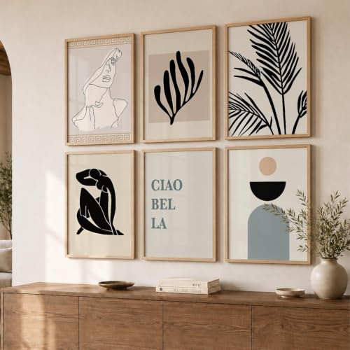 Image of kotart Premium Digital Paintings with Frame for Home Decoration - Painting for Living Room Bedroom Office Room Decor - Painting for Wall Decoration - Pack of 6 (Art 12, 19x25 inch)
