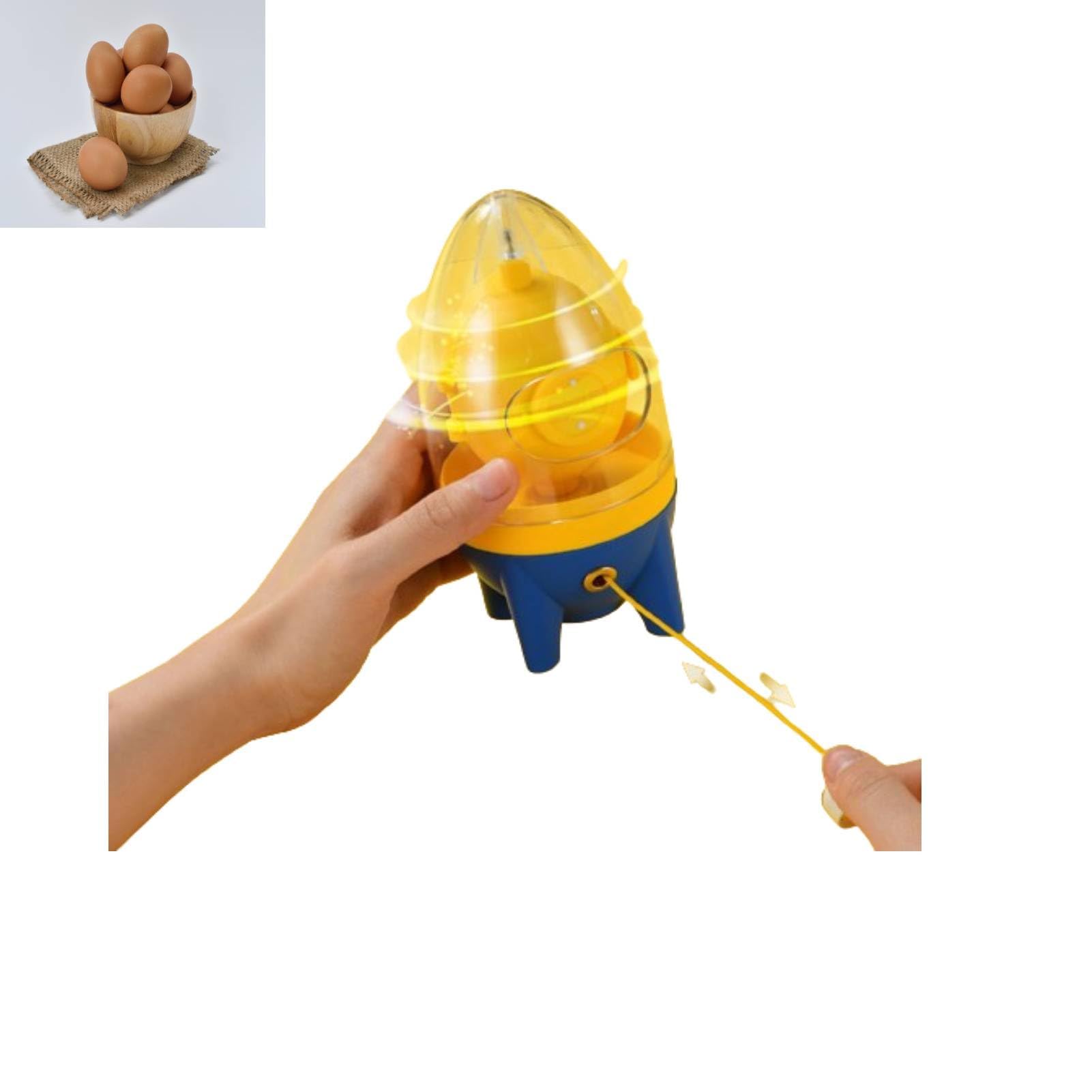 Sbattiuova Manuale, Scrambler per Uova Scrambler in Silicone Frusta Albume D'uovo E Tuorlo Frullatore per Uova Scrambler per Fare Uova d'oro Sode(Giallo)