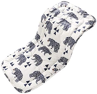 SONARIN Baby Stroller Seat Liner,100% Cotton Universal Seat Cushion Pad for Pushchair,Pram,Stroller,Buggy and Car Seat,Infant Cushion Pad(Elephant)