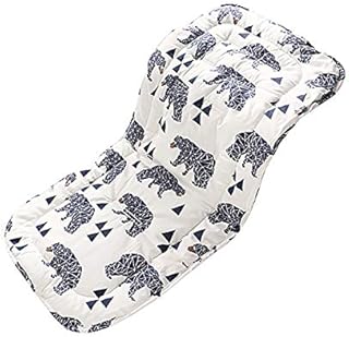 SONARIN Baby Stroller Seat Liner,100% Cotton Universal Seat Cushion Pad for Pushchair,Pram,Stroller,Buggy and Car Seat,Infant Cushion Pad(Elephant)