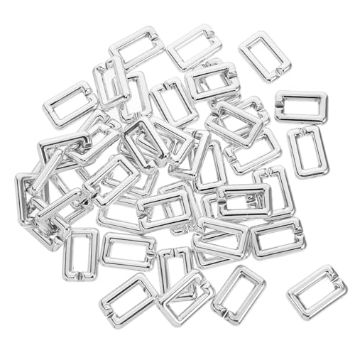 MUCKLILY Abs Decorative Chain Quick Link Connector Box Bag Jewelry Square Geometric Design