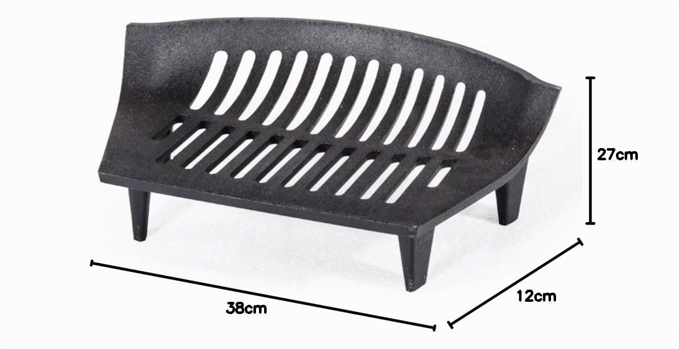 VERDELOOK Braciere da caminetto in ghisa, 38x27x12 cm, arredo Interni