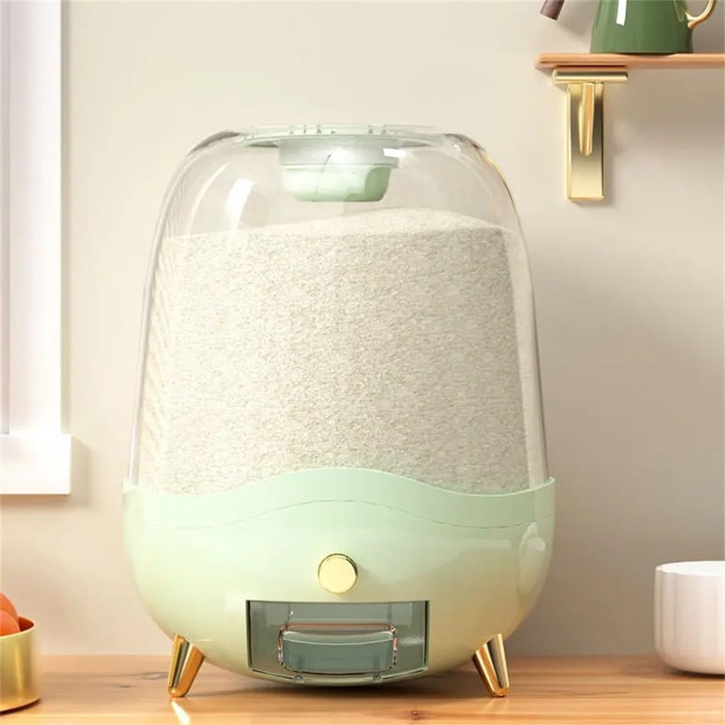 Kitchen Rice Storage Box Diet Machine Container Grain Bucket