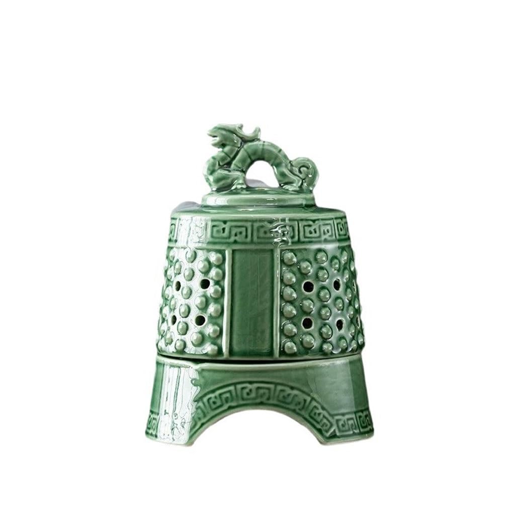 Incense Burner Chime Antique Aromatherapy Incense Burner Creative Celadon Nine-hole Holder Cultural And Decorations Waterfall Incense Burne