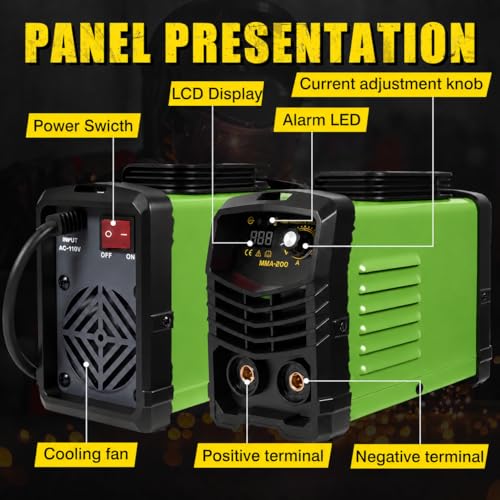 Image of All-in-One 200Amp Inverter Welding Machine- Clearance! 25 Rods Included, Synergic Control, Hot Start & Anti-Stick for Easy Home & DIY Welding (110V)- Only $34.99