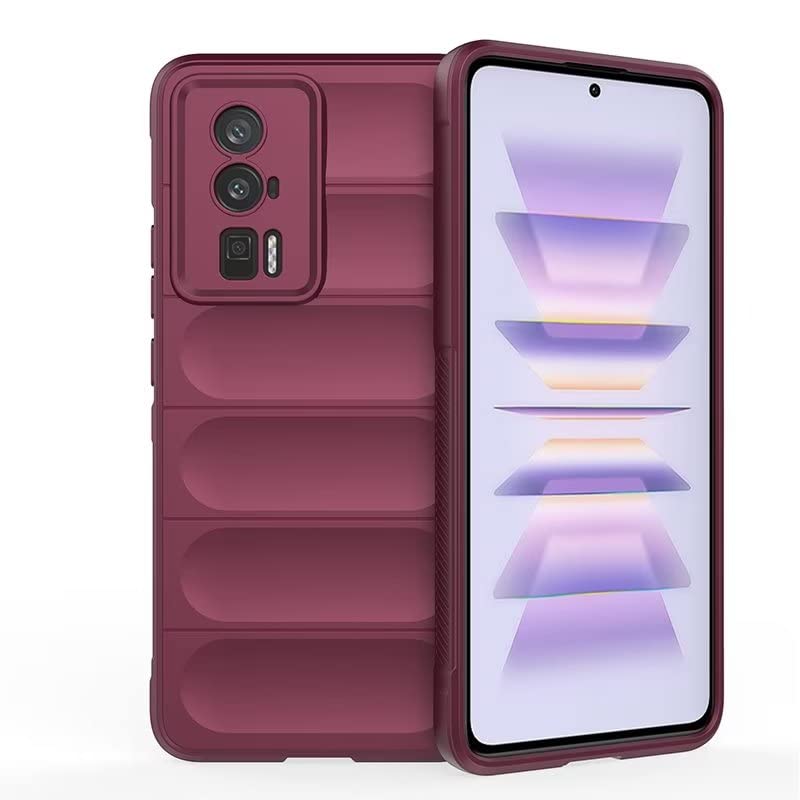 EASSGU Custodia per POCO F5 Pro (6.67 Inches) Cover Morbida per Cellulare in Silicone TPU Anticaduta e Antigraffio - Bianco
