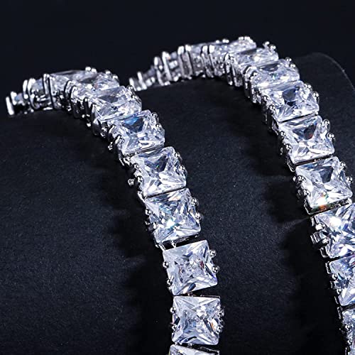 Parure bijoux princesse en oxyde de zirconium cubique pour cérémonie et grand mariage