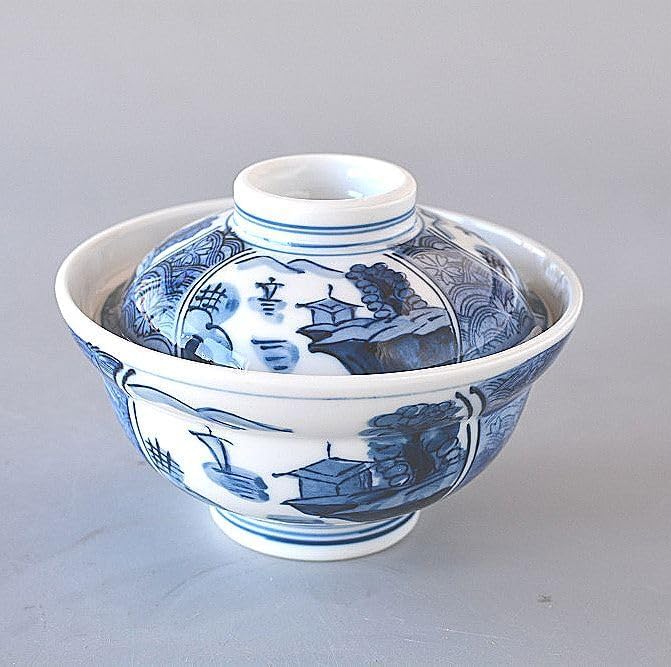 其泉 窯 どんぶり 丼 蓋付き 2個 どんぶり 蓋つき丼 山水画 2客