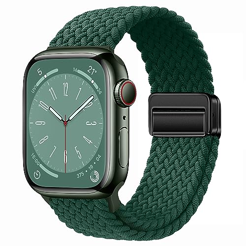 Nylon Sport Loop Watch Band Compatible with Apple Watch Bands for Women Men