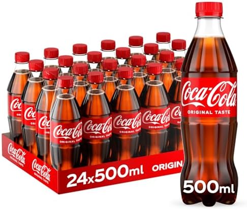 COCA-COLA Zero Sugar, Carbonated Soft Drink, PET 500ml, Pack of 24