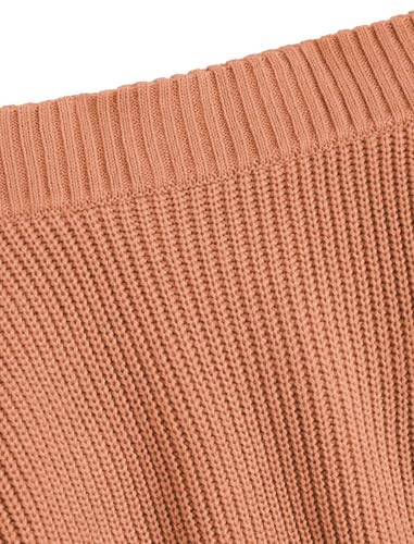 Image of ZAFUL Sweaters for Women Off Shoulder Knit Sweater with Long Sleeve Loose Pullover Jumper Tops