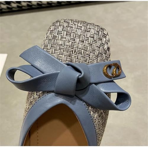 Women Flats Low Heel Pumps Office Lady Leahter Shoes Fashion Bow Knot Slip On Female2