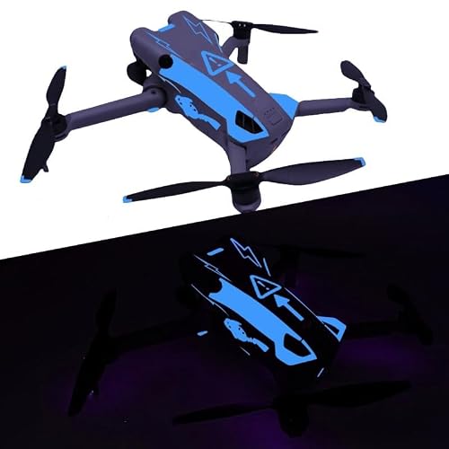 �݊���������܂� DJI Mini5Pro �~���h�� DIY �����X�e�b�J�[�Z�b�g | �L�Y�h�~�~���f�J�[���A�@�́E���M�@�O�σ����C�N�p(Glowing Blue)
