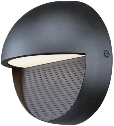 Westinghouse 6579000 Winslett - Lámpara de pared LED de transición regulable con una sola luz para exteriores, compatible con el cielo oscuro,