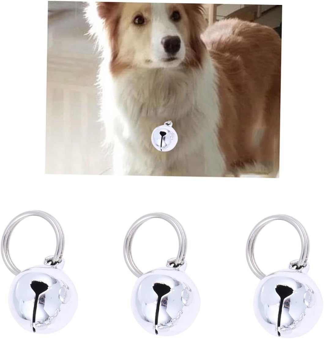 20 Pcs Bell Silver Kitten Accessories Dog Bell Dog Collar Bell Christmas Bells Copper Bell Pet