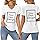 Créez Votre T Shirt Personnalisé Femme Col V - Tee Shirt Personnalisable avec Texte ou Photo Imprimée Avant/Arrière - T Shirt personnalisé Grande Taille - T-Shirts Fantaisie Idée Cadeau Anniversaire