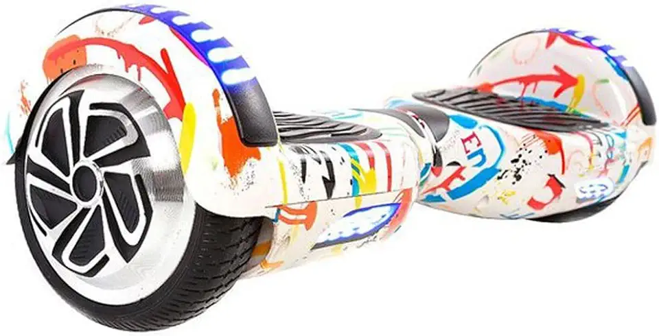 Hoverboard Skate Elétrico 6.5" com Bolsa Led Bluetooth Grafite Brinovar